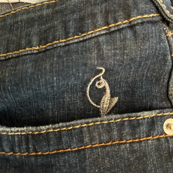 Vintage Baby Phat Jeans with Gold Embroidery - Picture 6 of 13